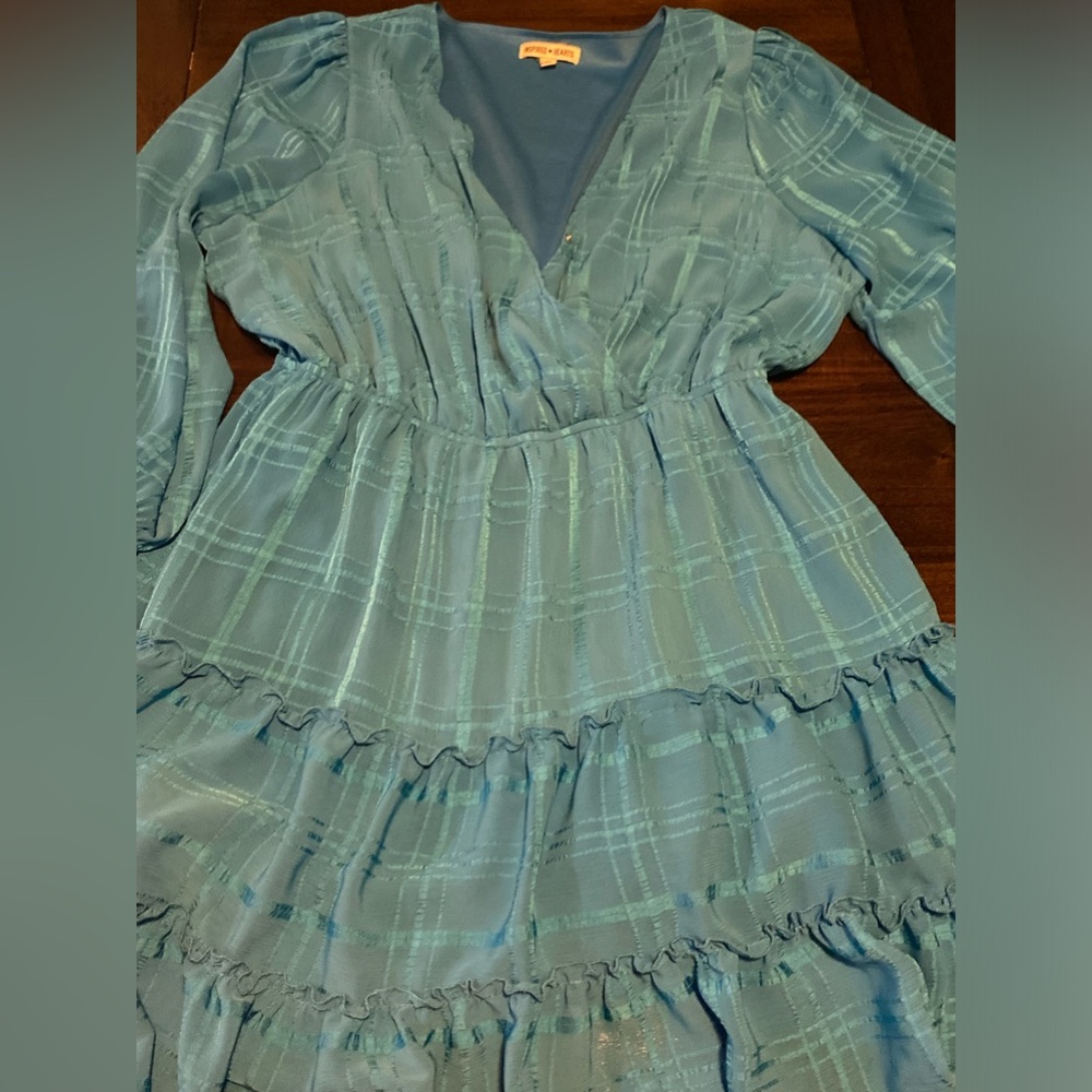 Bright Blue 2x Plus Women’s Dress
